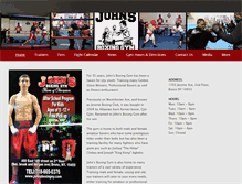 Tablet Screenshot of johnsboxingny.com